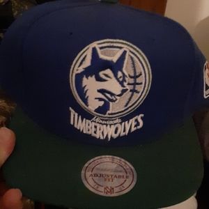 Mens Mitchell and Ness Minnesota Timberwolves Hat